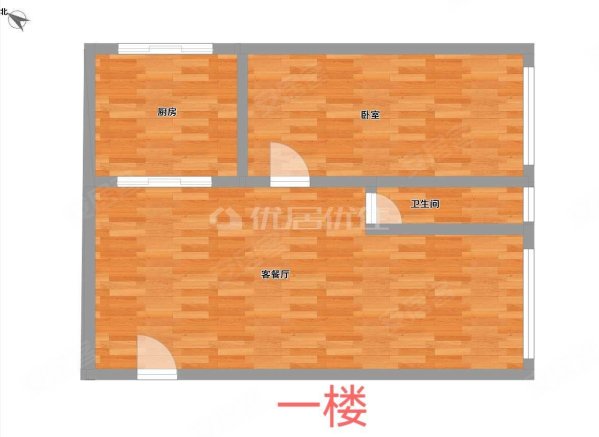 雅典国际3室2厅2卫65.58㎡东北105万