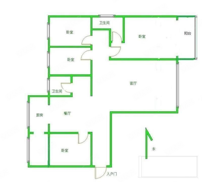 书香苑4室2厅2卫169㎡南北138万