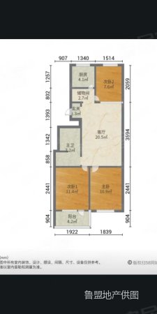 西苑小区(东北组团)3室2厅1卫86㎡南北53.2万