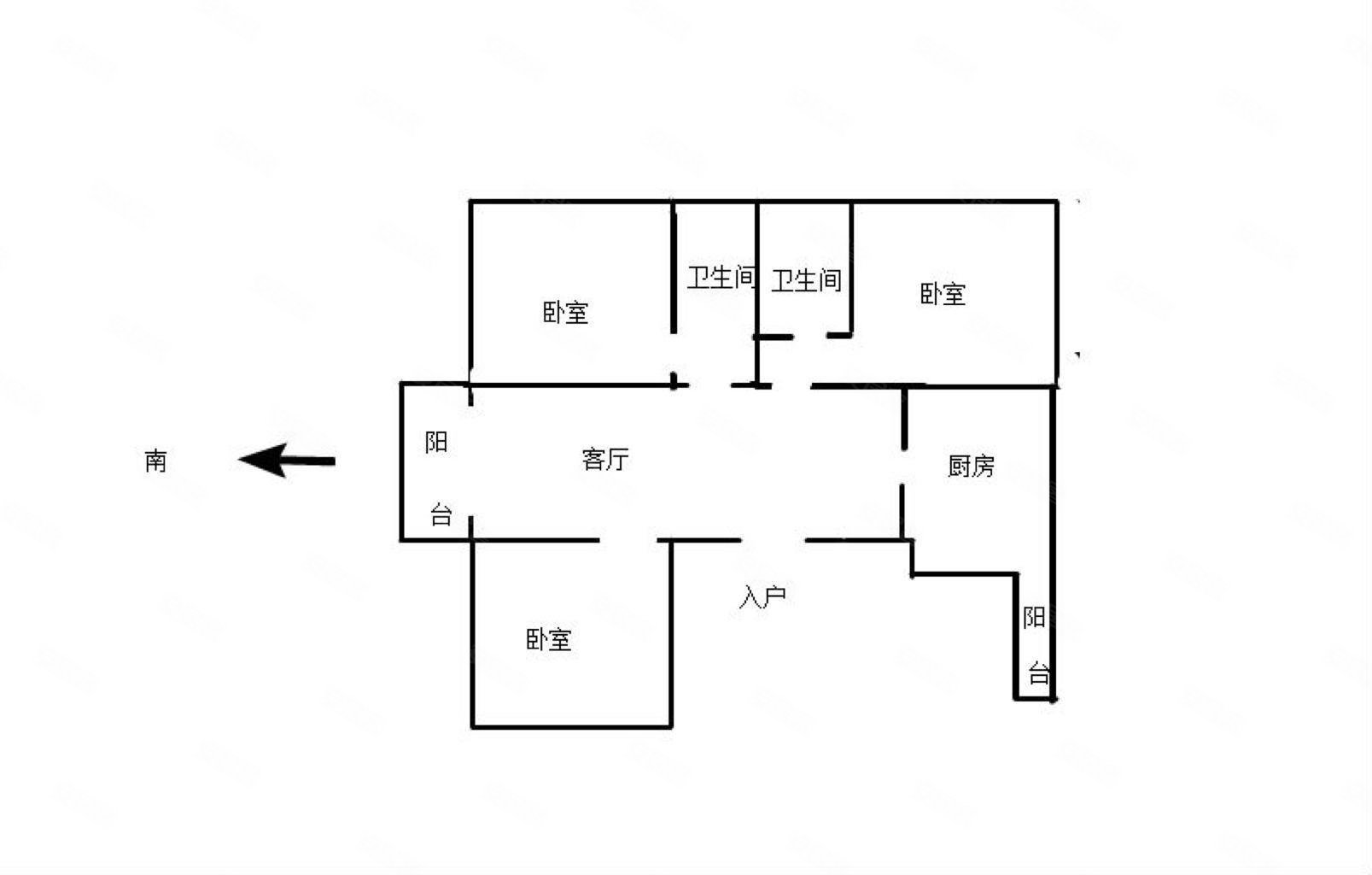 海悦星城幸福家园2室2厅1卫142.94㎡南138万
