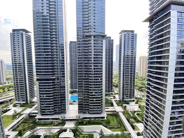 杭州滨江区政府杭州壹号院(公寓住宅)壹号院 网红居家直播 大横厅 江