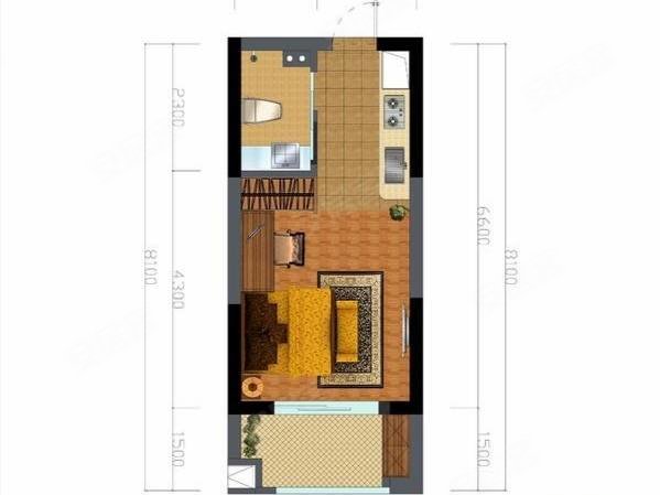 包头昆都仑丰盈道京奥港花园(商住楼)新上帝景精装南向公寓，光线充足带空调，可月付，拎包入住，实景出租房源真实图片