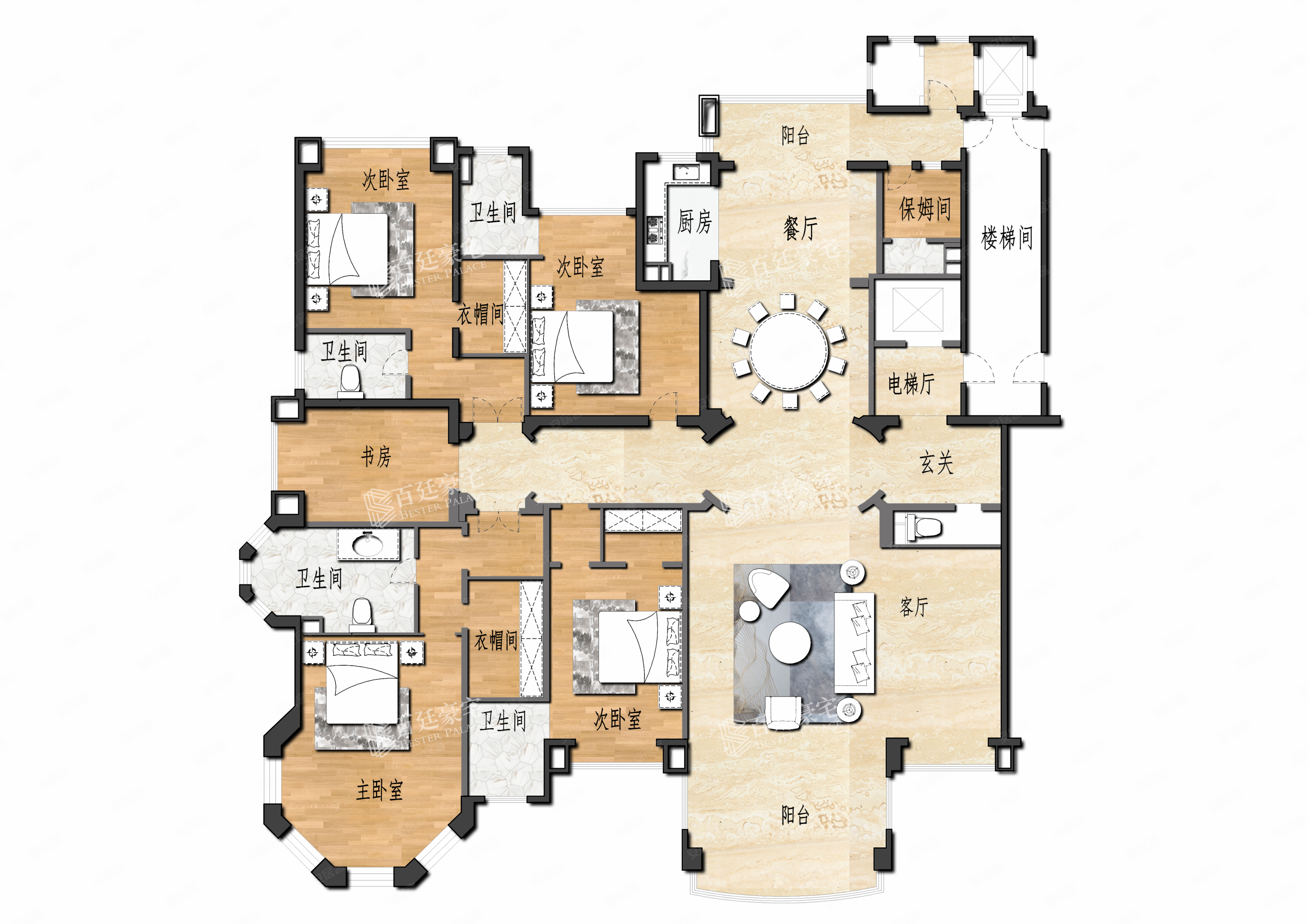 星河湾总裁户型 业主诚意出售 看房方便,星河湾二手房,6000万,5室3厅