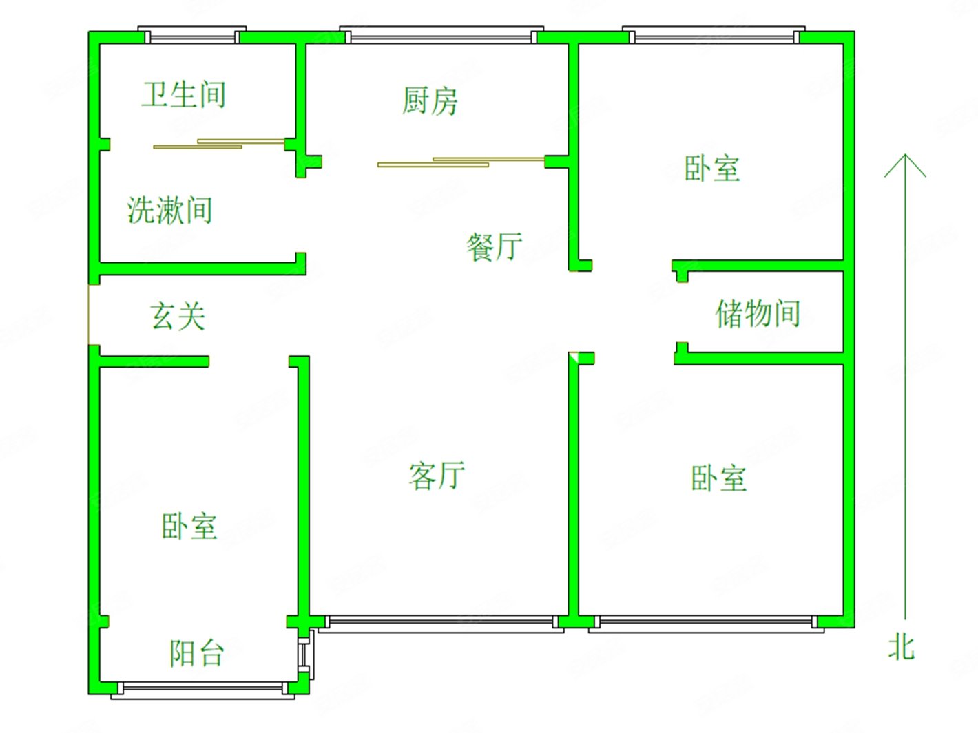 急售海安里11945平132万三室带下房青云里十中
