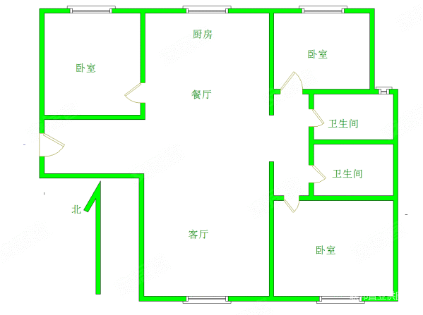 中海河山胜境3室2厅2卫117㎡南128万