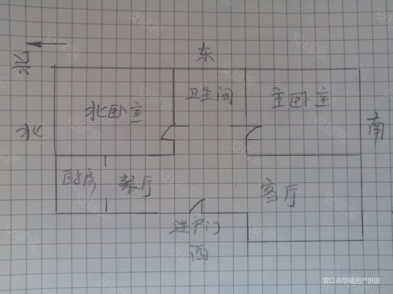 长城公寓2室2厅1卫88㎡南北38.5万