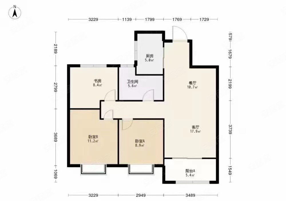 中海左岸澜庭100平精装三房小区中心位置好楼层双阳台