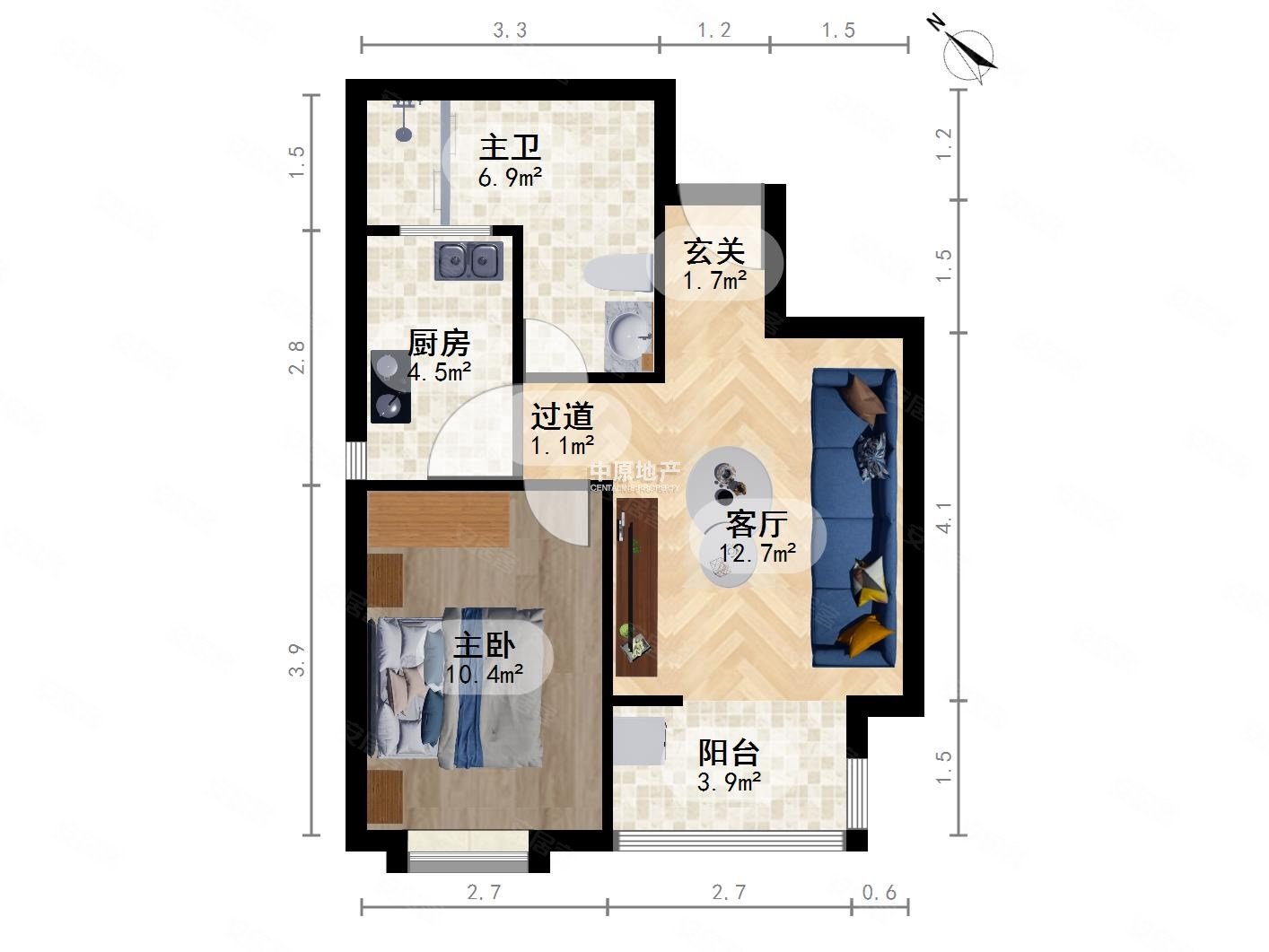 丰盛园集中供暖商品住宅精装好房临地铁商圈成熟