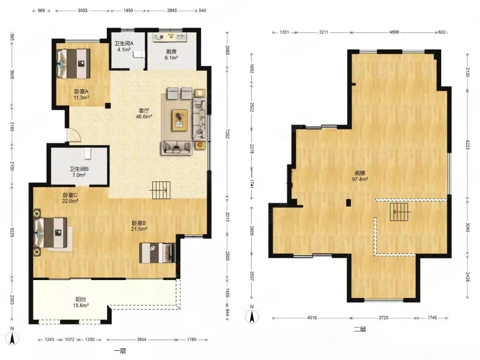 云水湾,电梯洋房,顶跃带大露台