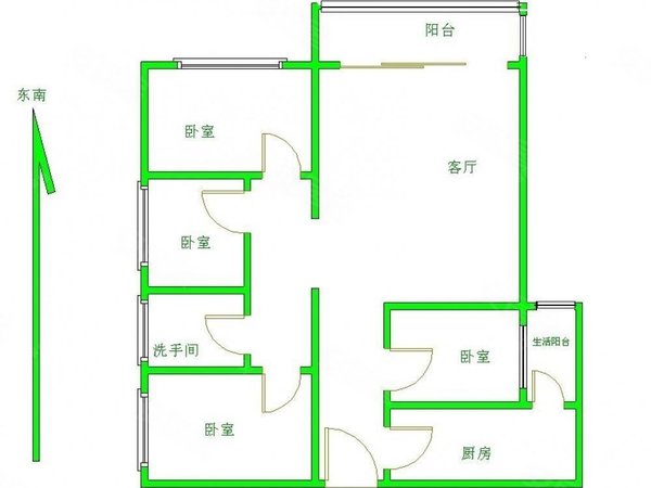 【多图】瑞东花园,文冲租房,瑞东花园 4 房 117 方 品质小区 交通便利