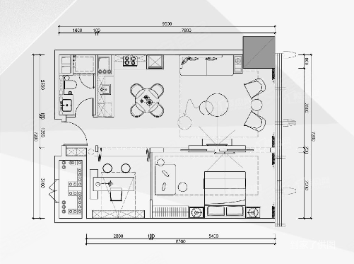 招商大魔方玺悦(商住楼)2室2厅1卫99.14㎡南北125万