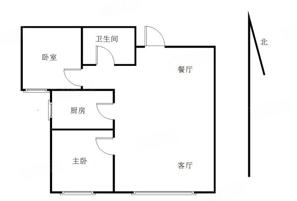 鸿坤理想湾2室2厅1卫90.07㎡南68万