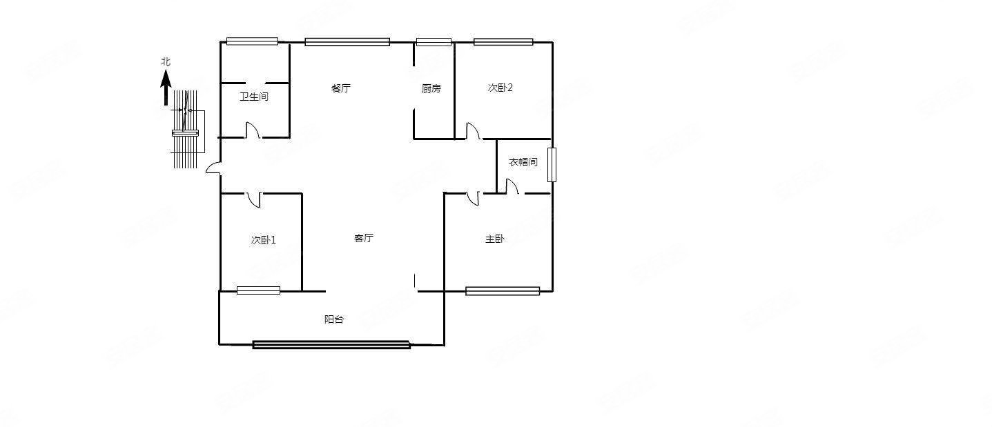 恒信熙湖名筑(昌乐)3室2厅2卫125㎡南北89.9万