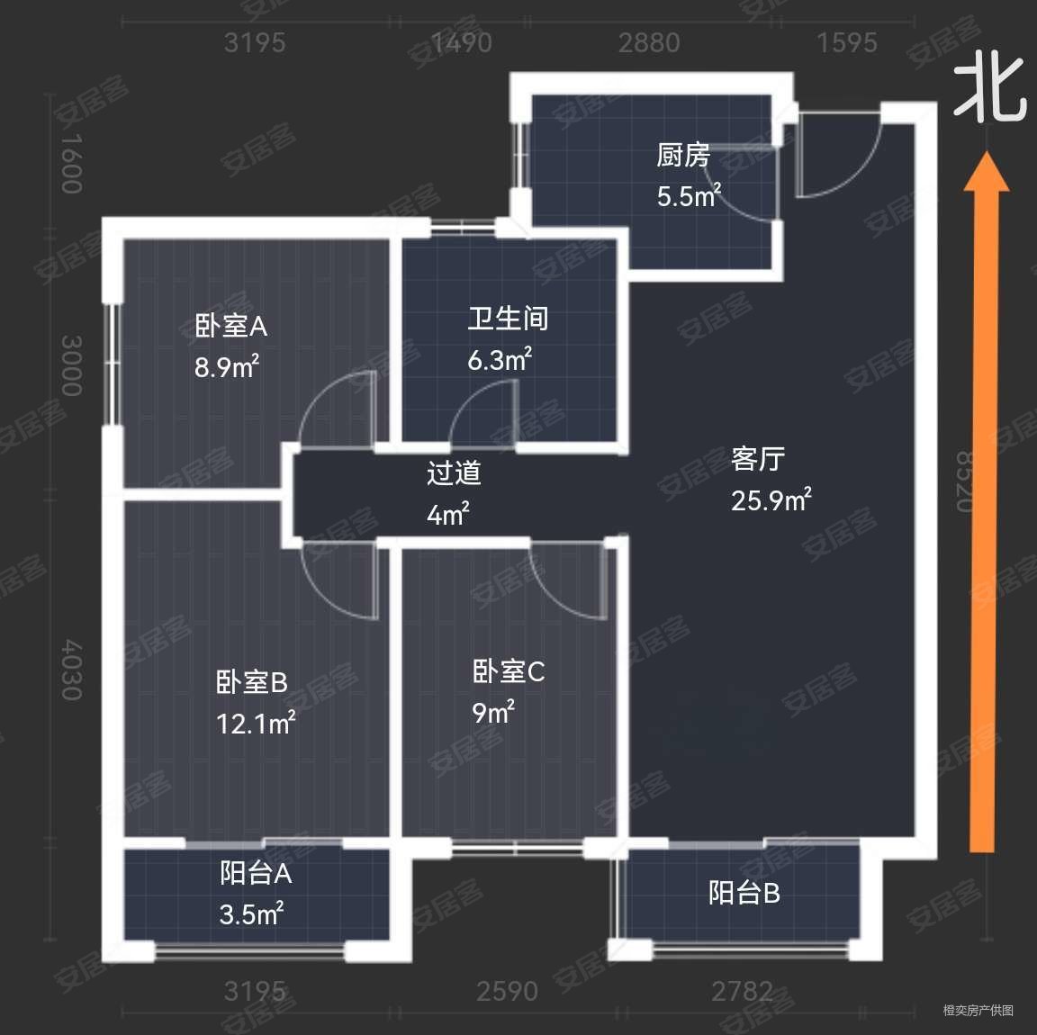 天山熙湖二期户型图图片