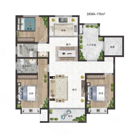 辽工大北校区住宅4室2厅2卫186㎡南北112万