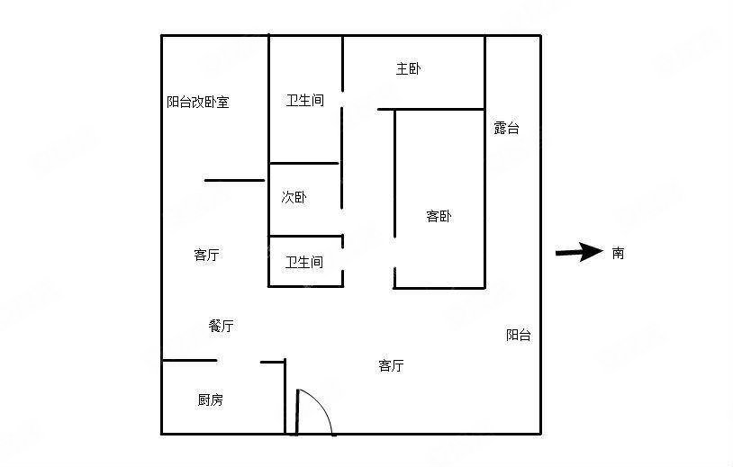 彝人外滩4室2厅2卫153㎡南北61.8万