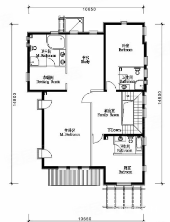 观唐4室3厅4卫280.09㎡南北2950万