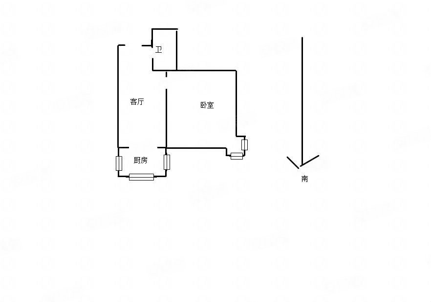 东惠家园1室1厅1卫49.26㎡东南69万