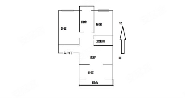 果园新里北区3室1厅1卫78.29㎡南北115万