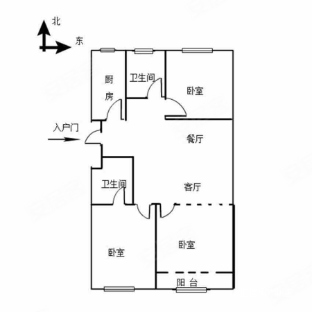 新慧金水岸户型图D12图片