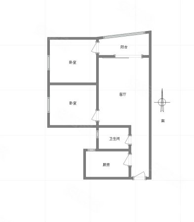 长江小区2室2厅1卫70.98㎡南北70万