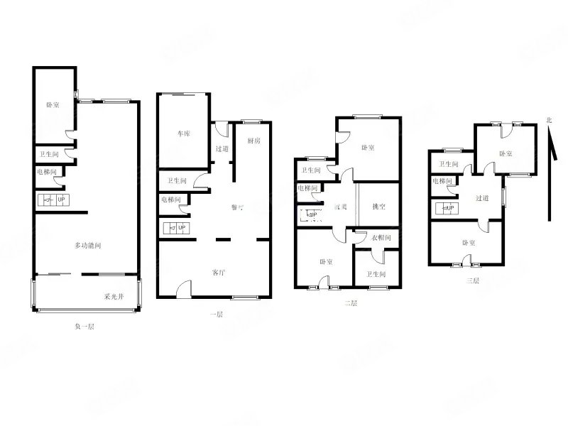 香山美墅联排别墅600平 内带电梯 400多万的实木装修短住