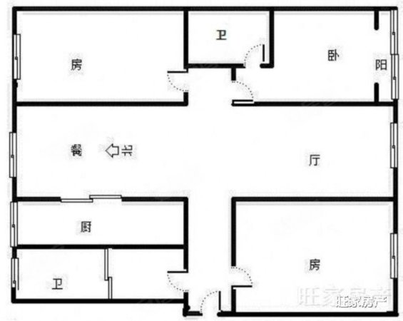 锦阳名居3室2厅2卫135㎡南北86.8万