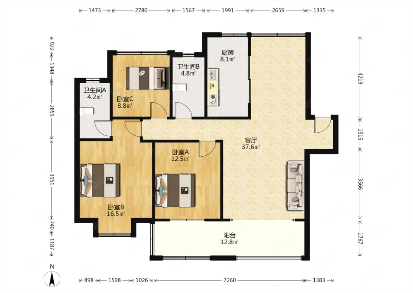 兰亭御园小区环境优美位置佳物业管理完善
