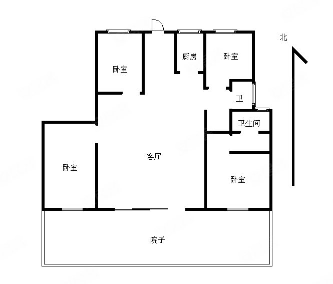 南北通透4室2厅五矿晏山居