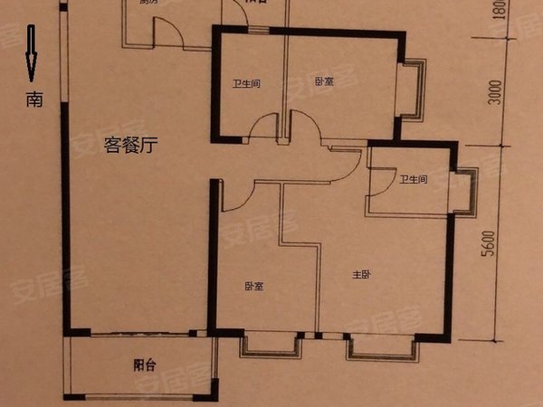 昆明西山前卫营润城5区润城五福临 精装修3室空房 东南端头 随时看房