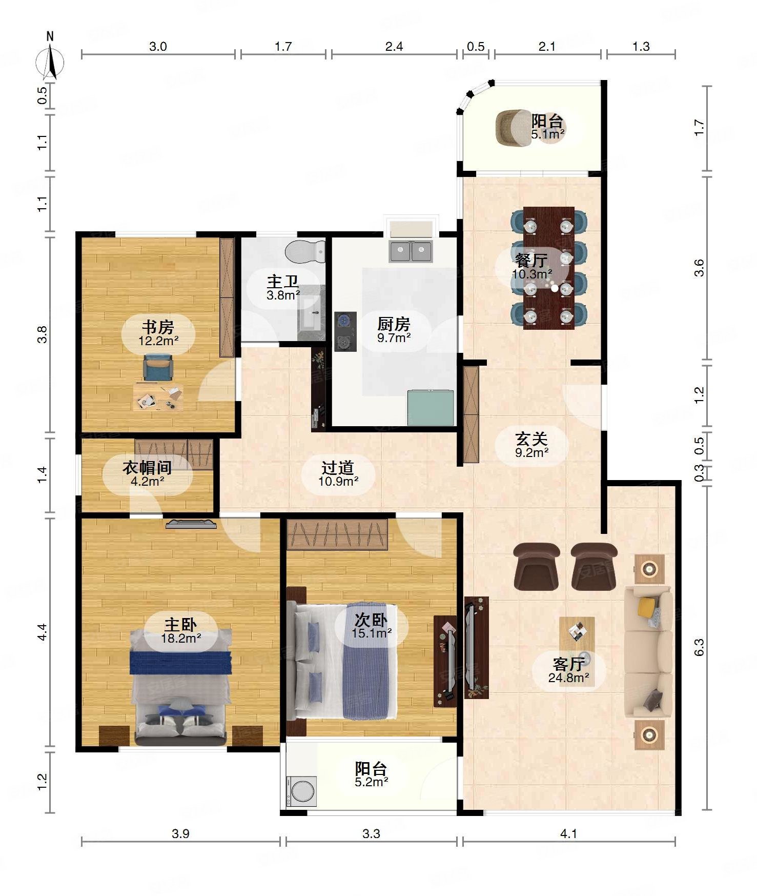 南湖花园低楼层 满五 精装修 双卫 通透户型,南湖花园城祥和苑二手房