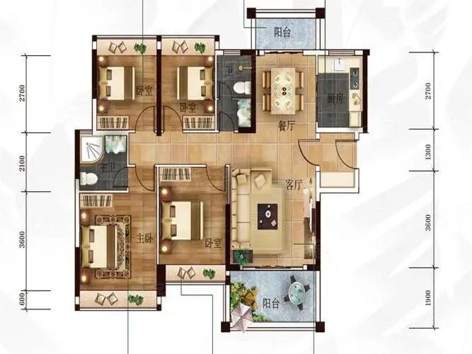 双地铁 精装四房 万达旁 配套成熟 送三年物管,新城盛悦之光二手房