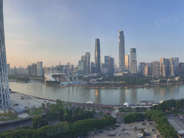 广州海珠广州塔珠江帝景苑珠江帝景鸣泉 一线江景无遮挡 轻奢现代风4