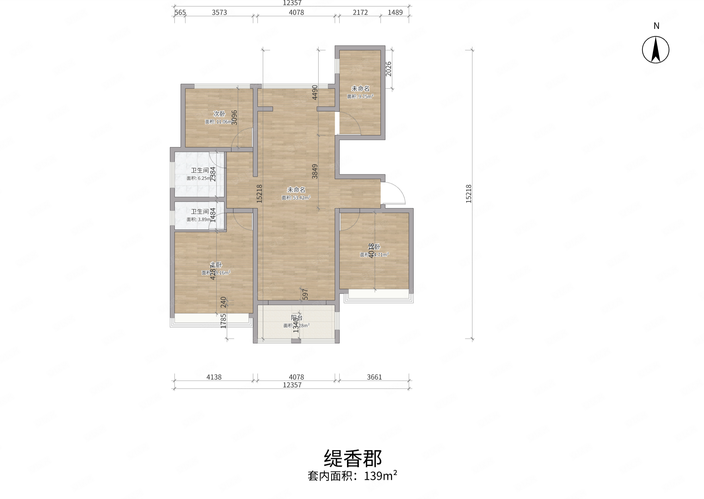 滕州缇香郡户型图片