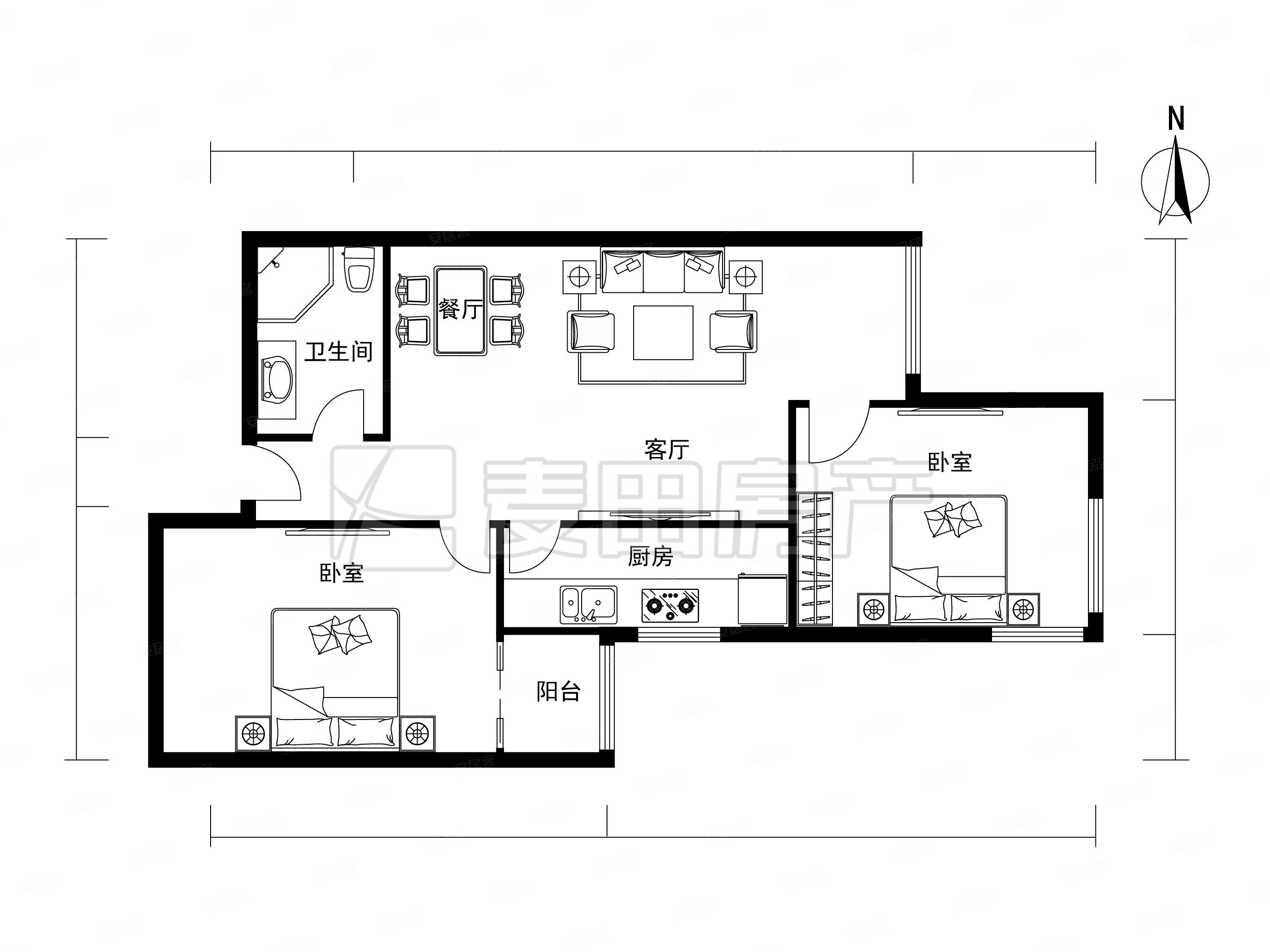 2室1厅远见名苑一期