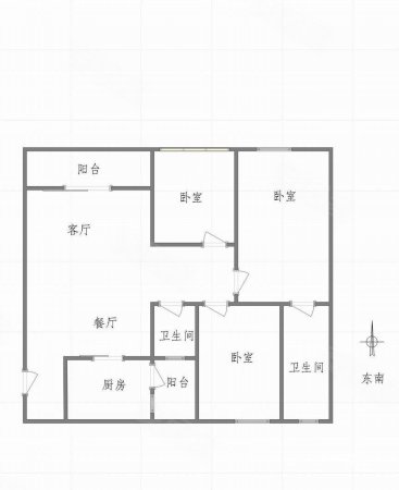 盛景龙庭3室2厅2卫106㎡南北95万