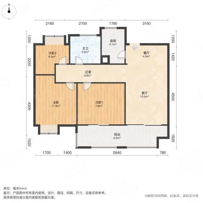 文一锦门北韵 朝南 满五   房龄新 商品住宅 商圈成熟