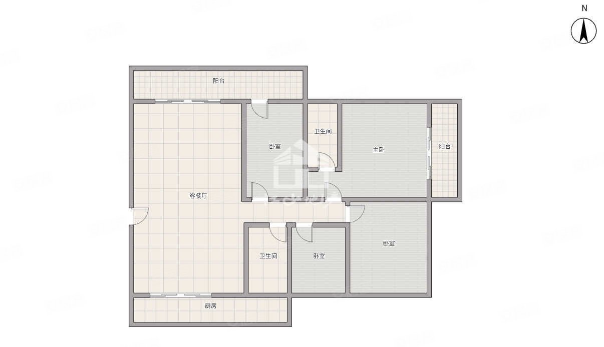 香榭里花园4室2厅2卫143㎡南北145万
