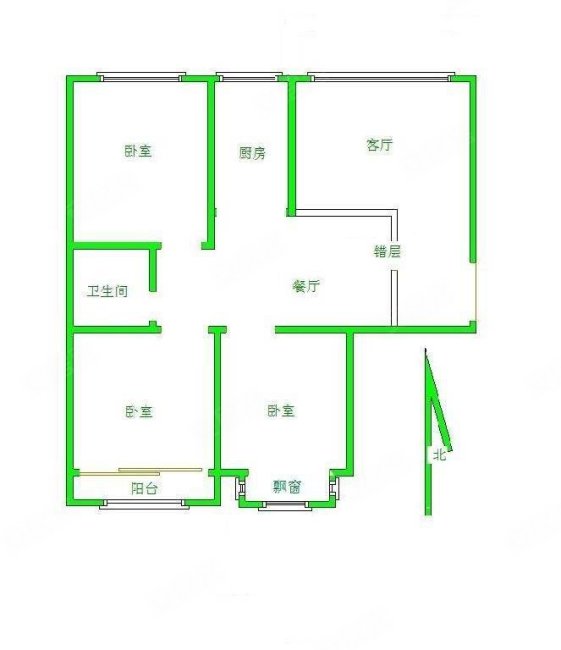 世家郦园3室2厅2卫125㎡南北153万