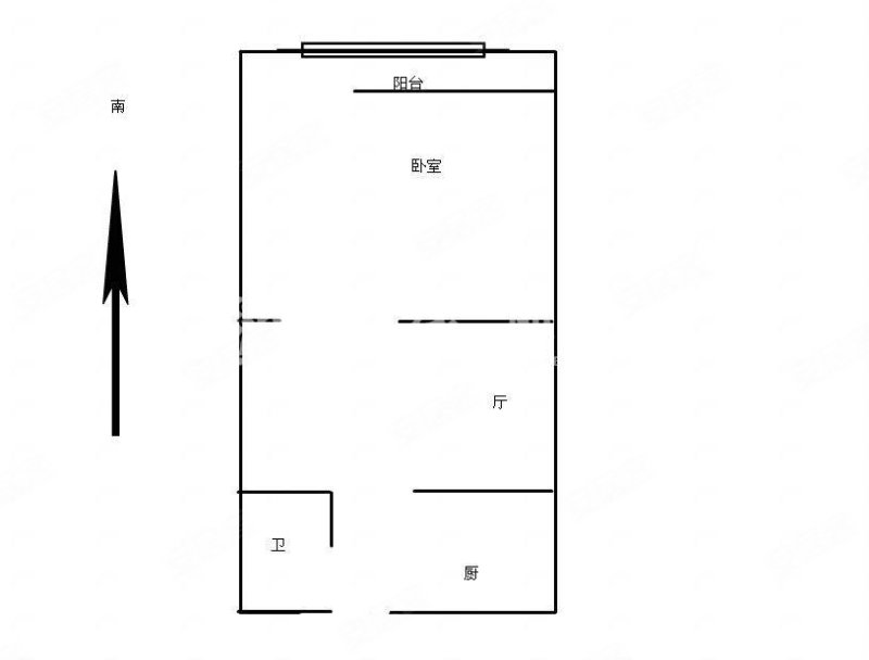 讷河里1室1厅1卫39.77㎡南38万