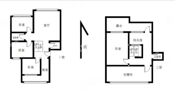 湖北小区4室3厅3卫187.46㎡南北396万