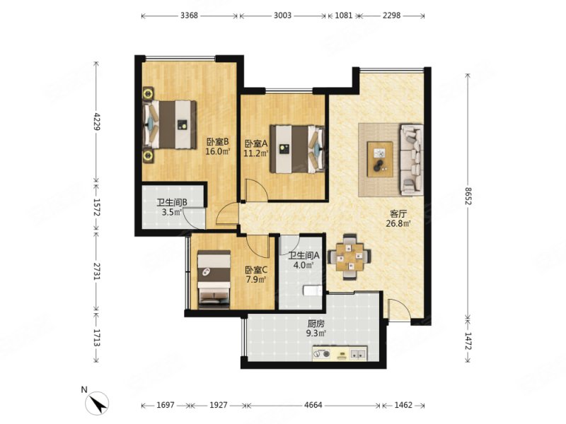 成都房产网>成都二手房>成华二手房>建设路二手房>首创天禧68>