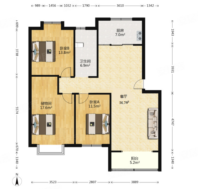 高铁西站 龙凤嘉园一期 户型方正 全天采光,龙凤嘉园(一期)二手房,180