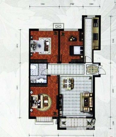 御河新城(西区)3室2厅1卫101.3㎡南北145万