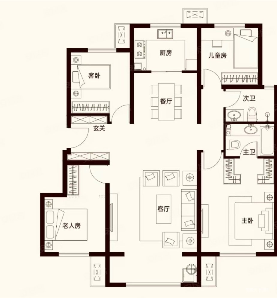万4室2厅2卫,泽信红熙府二手房,115万,4室2厅,2卫,135平米-邯郸安居客