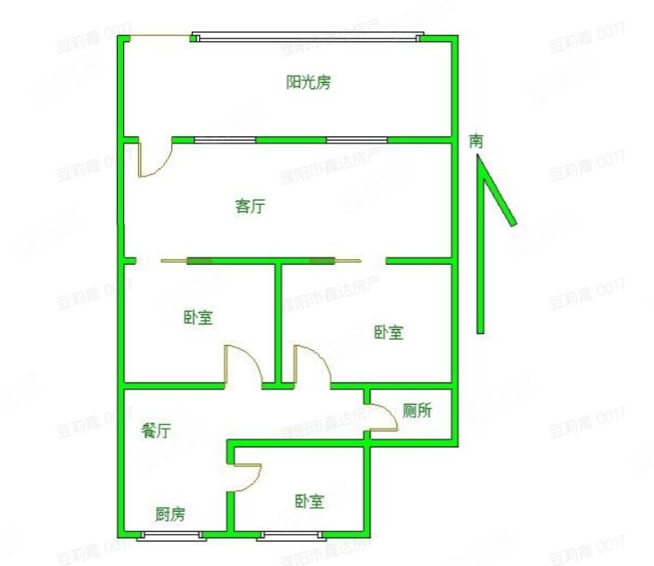 特修厂建业小区3室1厅1卫50㎡南北35万