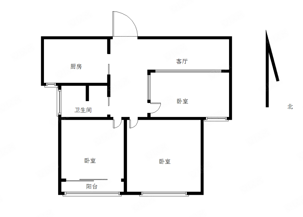 赭山春秋小区2室2厅1卫98.5㎡南205万