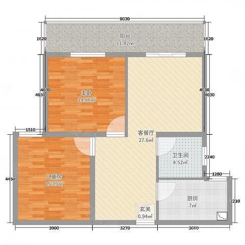 龙港小区2室2厅1卫88㎡南北21.5万