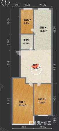 东发现代城亲情园(一期)3室1厅1卫91㎡南北83.8万