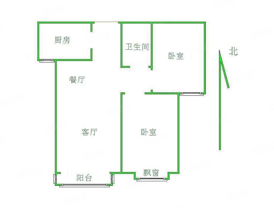 长城家园(北区)2室2厅1卫96.33㎡南81万